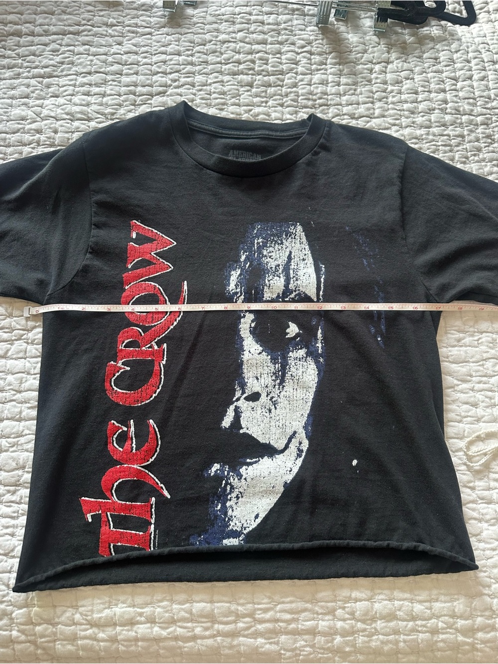 Black Graphic Horror Face Tee - Women Tops - Picture 3 of 5